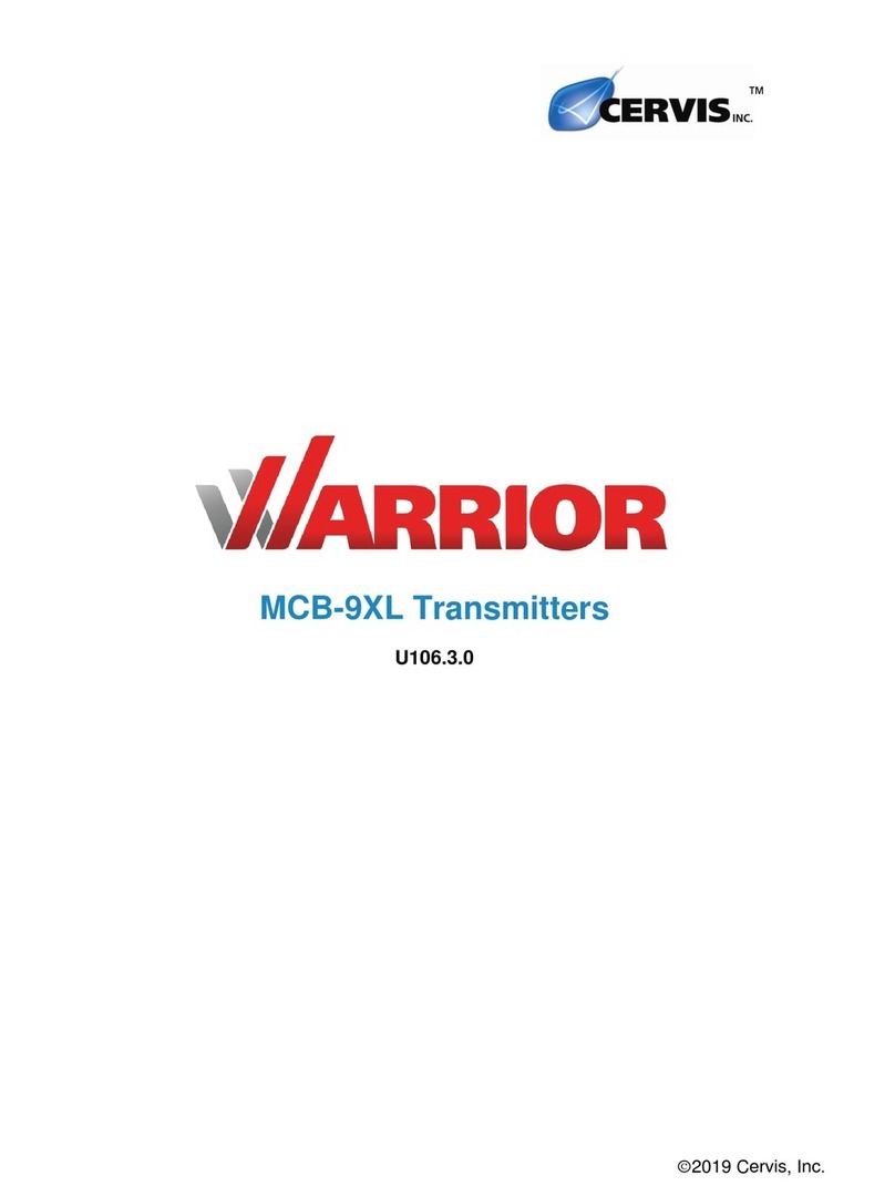Cervis Warrior MCB-9XL user manual