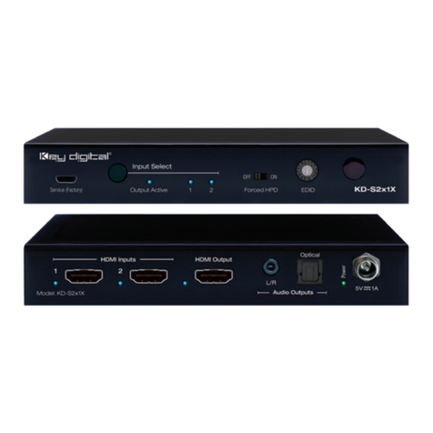 Key Digital KD-S2x1X User manual