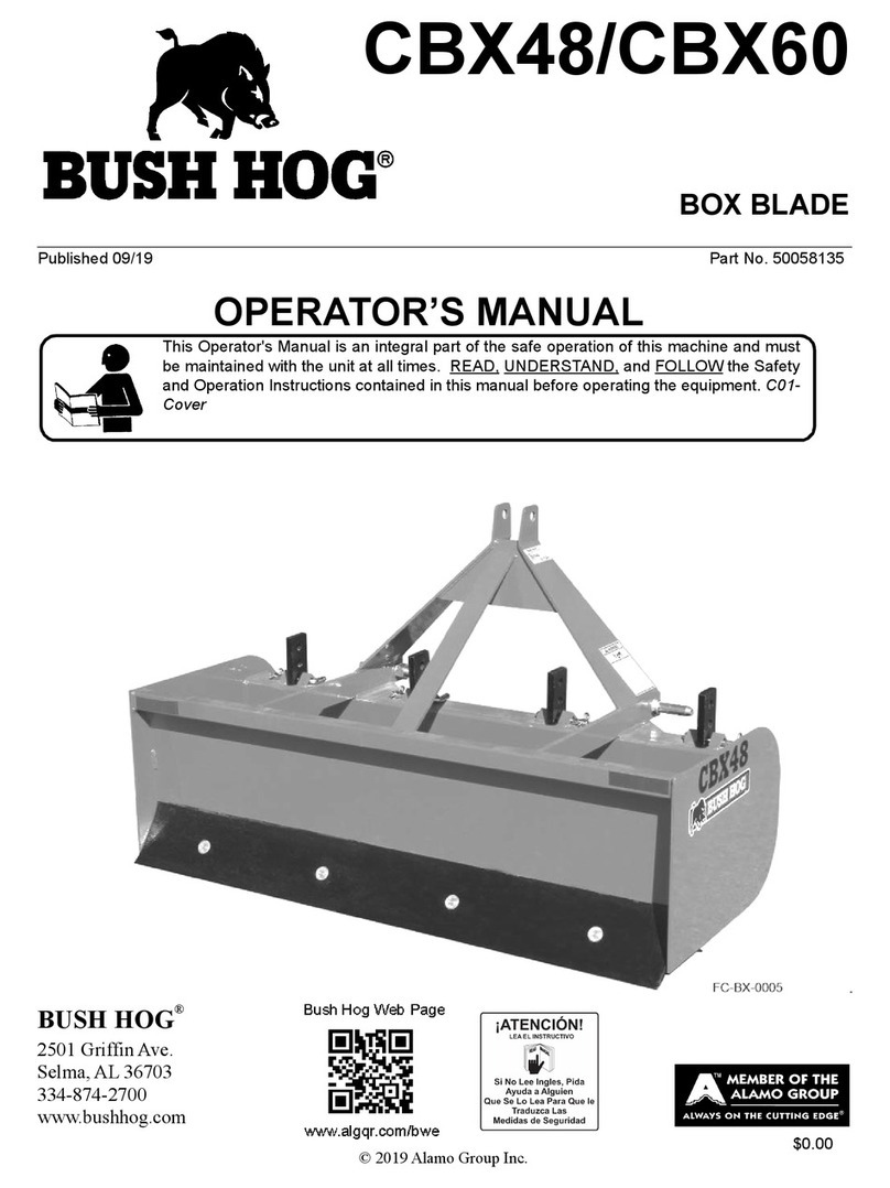Bush Hog TOUGH CBX48 Operator's manual Bush Hog TOUGH CBX48 Operator's manual