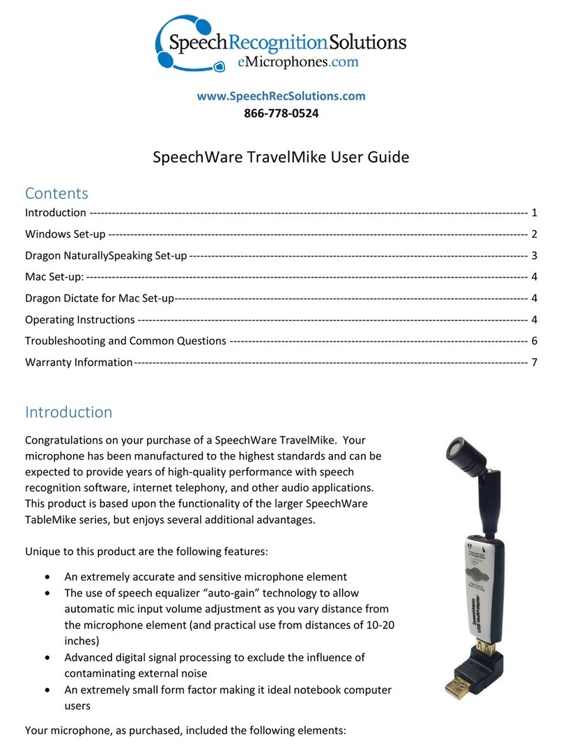 SpeechWare TravelMike user guide