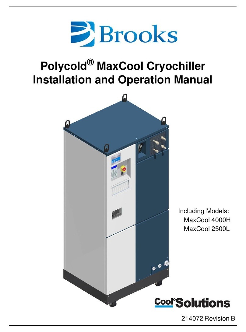 Brooks Polycold MaxCool Series Installation and operation manual