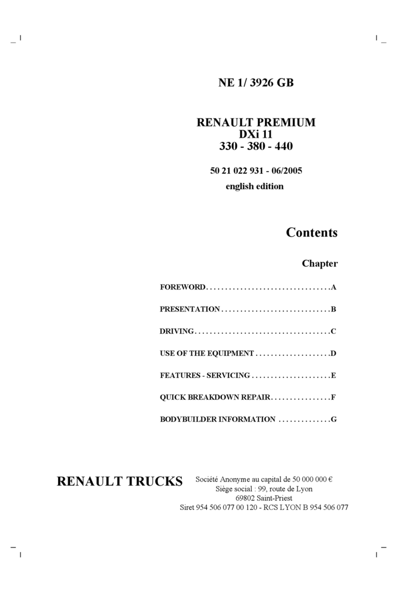 Renault Premium DXi 11 Service manual