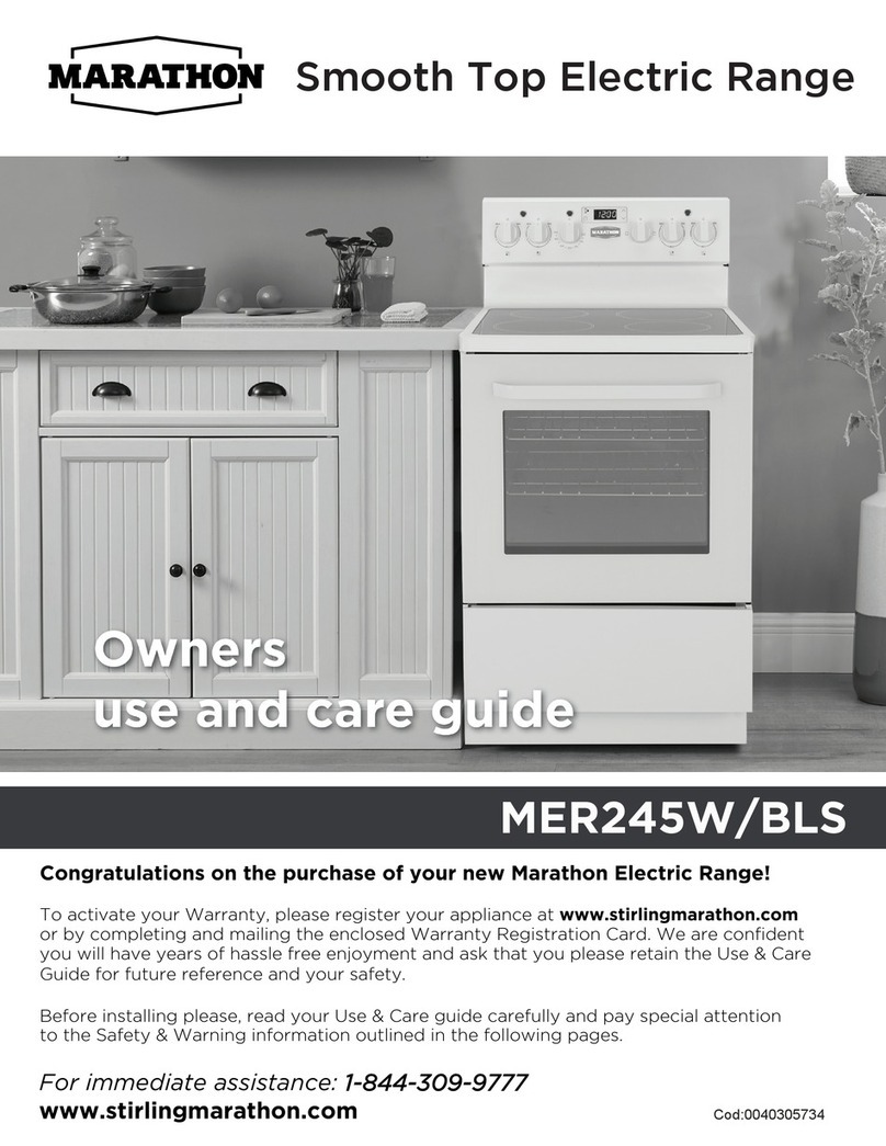 Marathon MER245W/BLS Owner's use and care guide