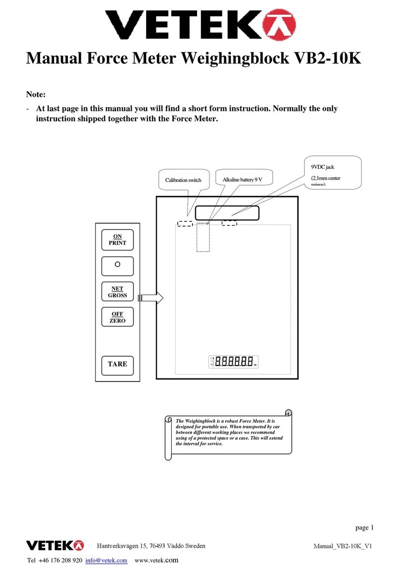 Vetek VB2-10K User manual