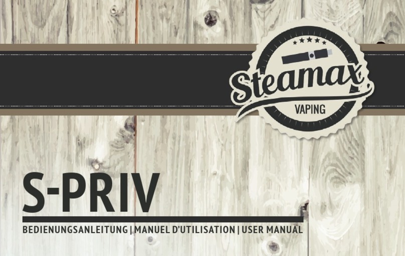STEAMAX S-PRIV User manual