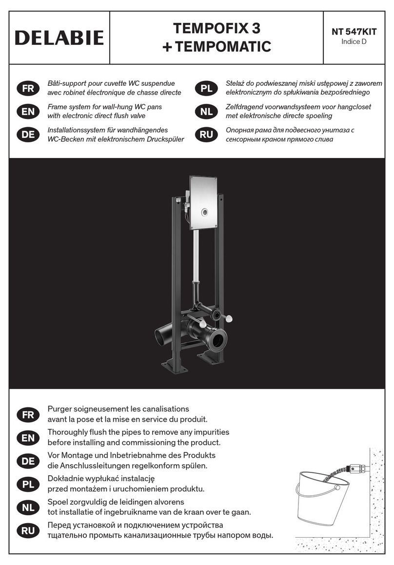 Delabie TEMPOMATIC installation guide Delabie TEMPOMATIC installation guide