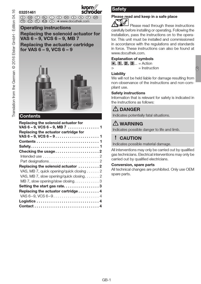 Krom Schroder MB 7 operating instructions