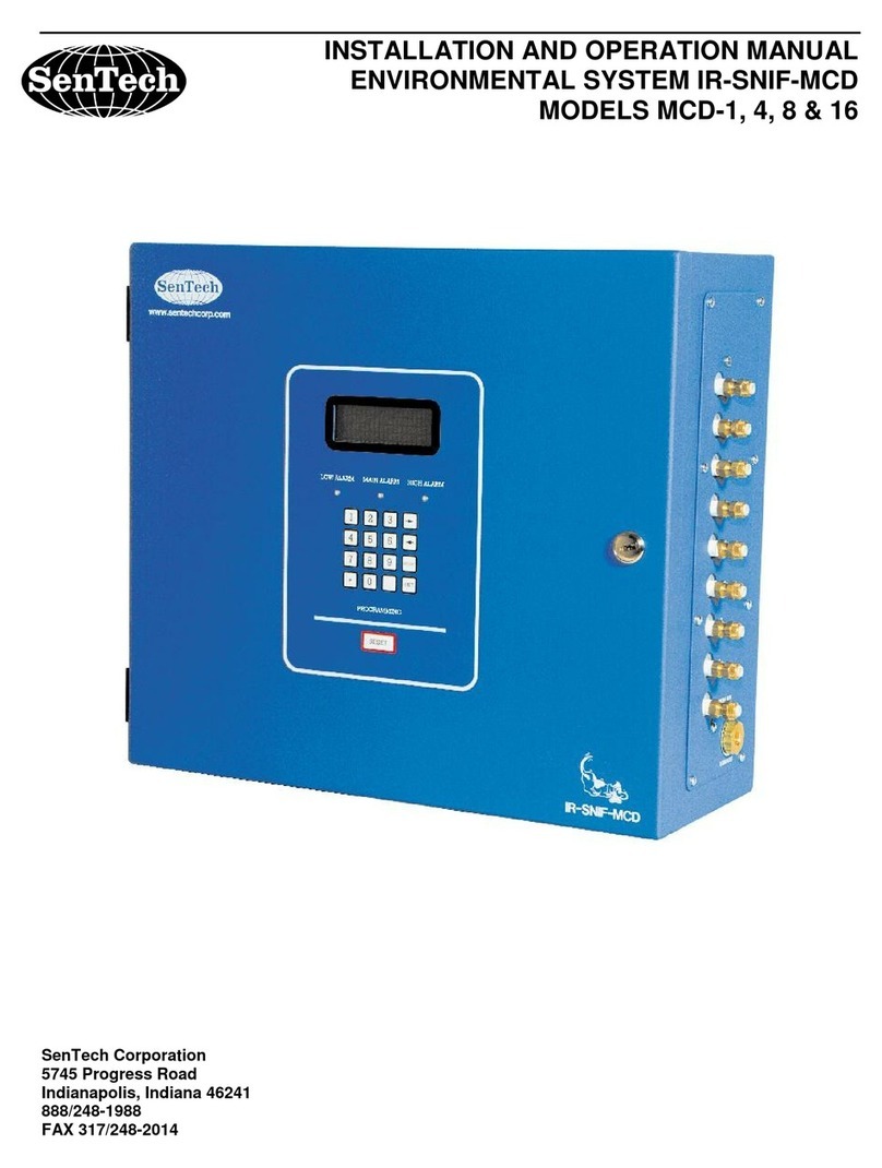 SenTech IR-SNIF-MCD Series Installation and operation manual