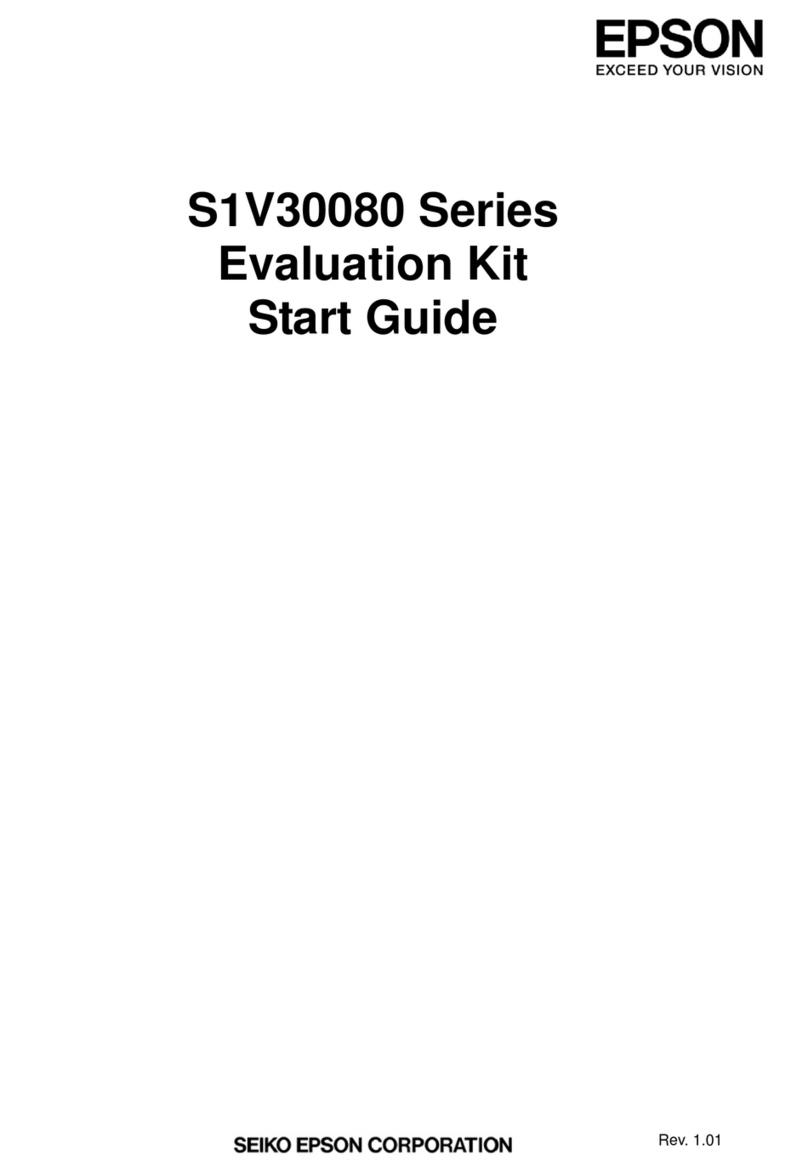 Seiko Epson S1V30080 Series Start guide