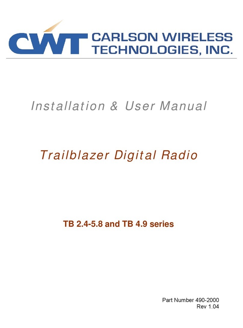 CWT Trailblazer TB 4.9 Series Installation & user manual