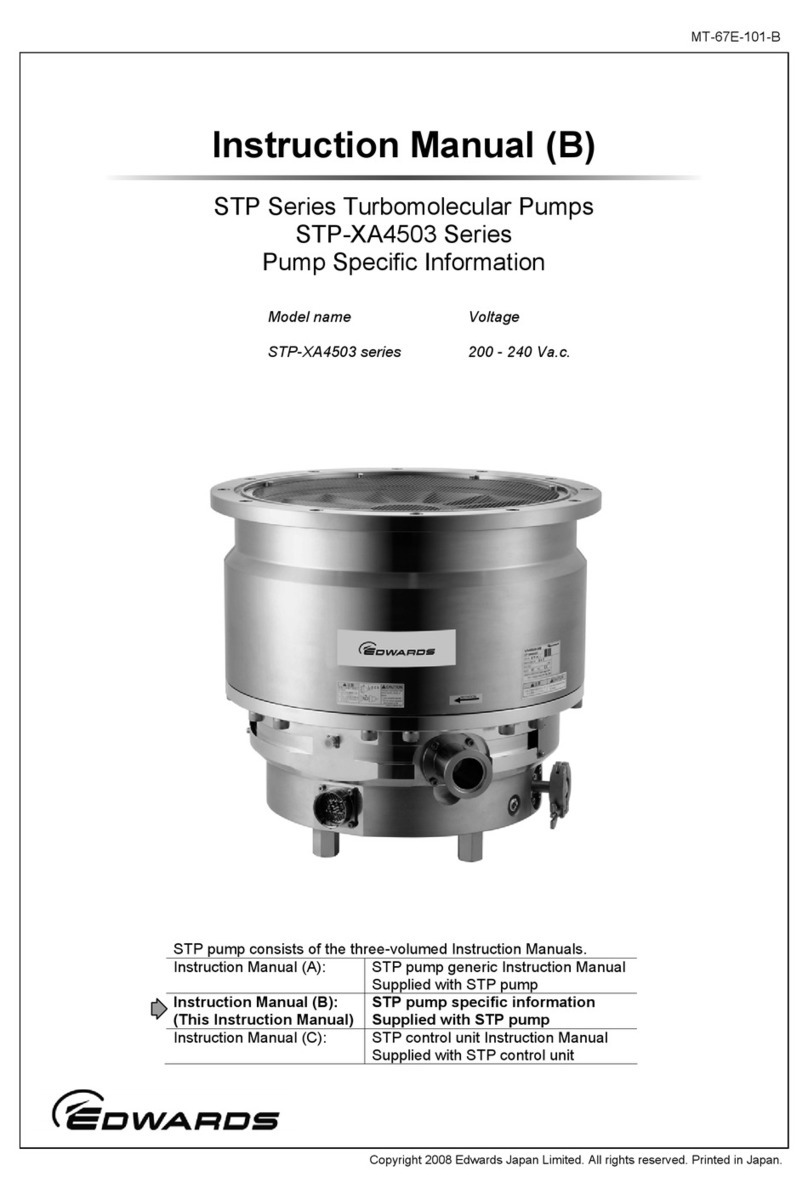 Edwards STP-XA4503 Series User manual Edwards STP-XA4503 Series User manual