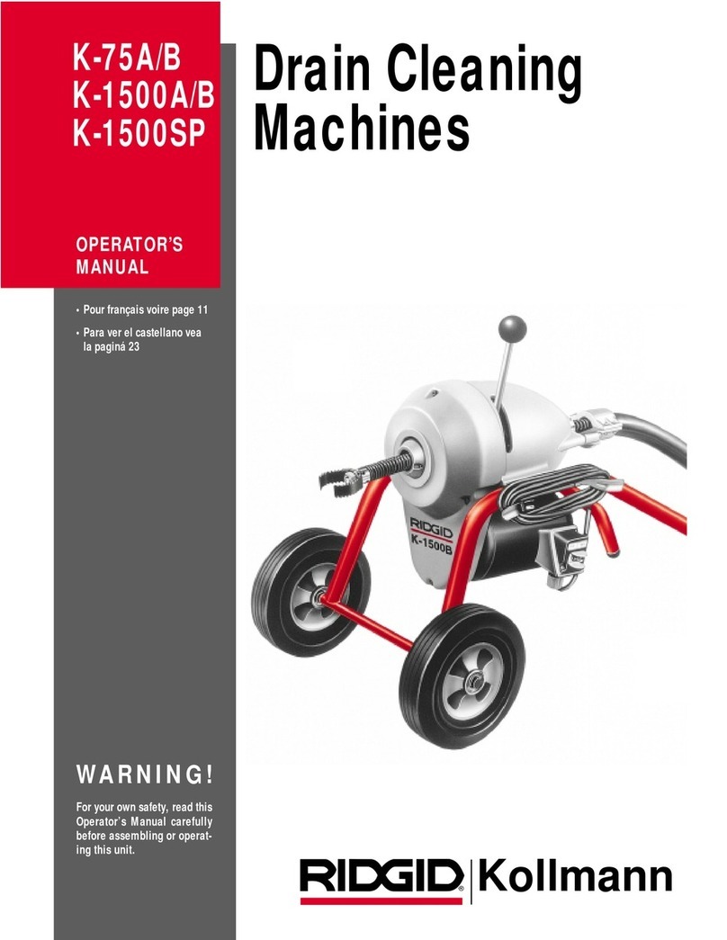 Ridgid Kollmann K-75A Operator's manual