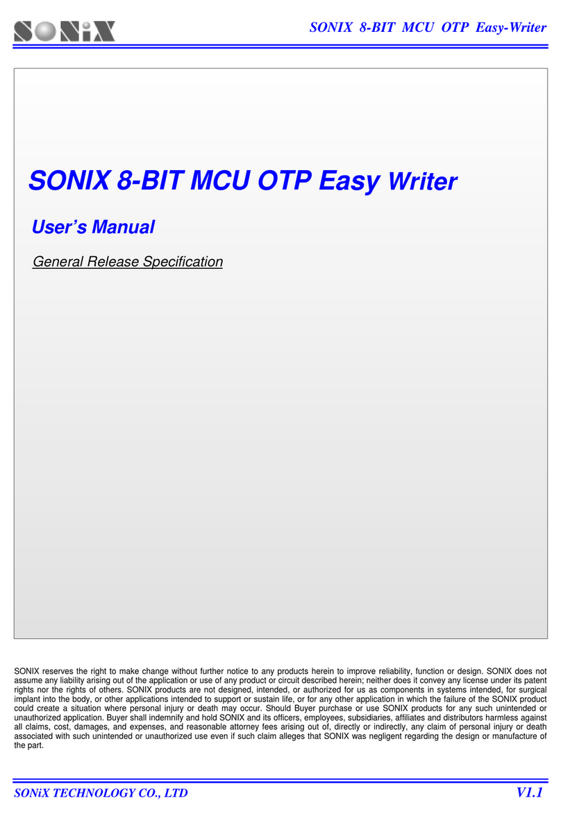 SONIX SN8P1600 Series user manual