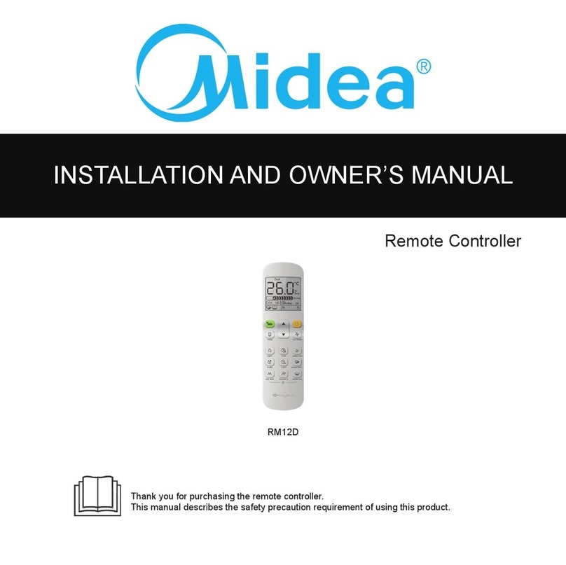Midea RM12D Installation instructions