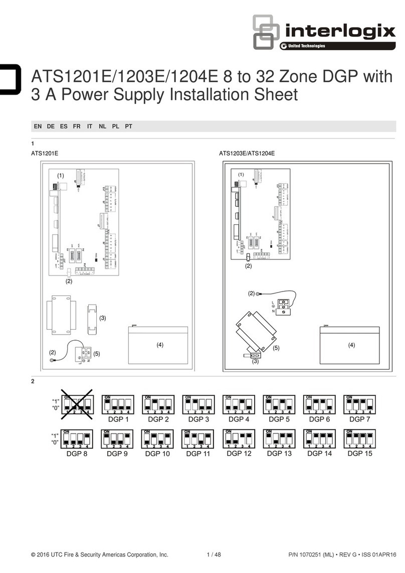 Interlogix ATS1201E Assembly instructions