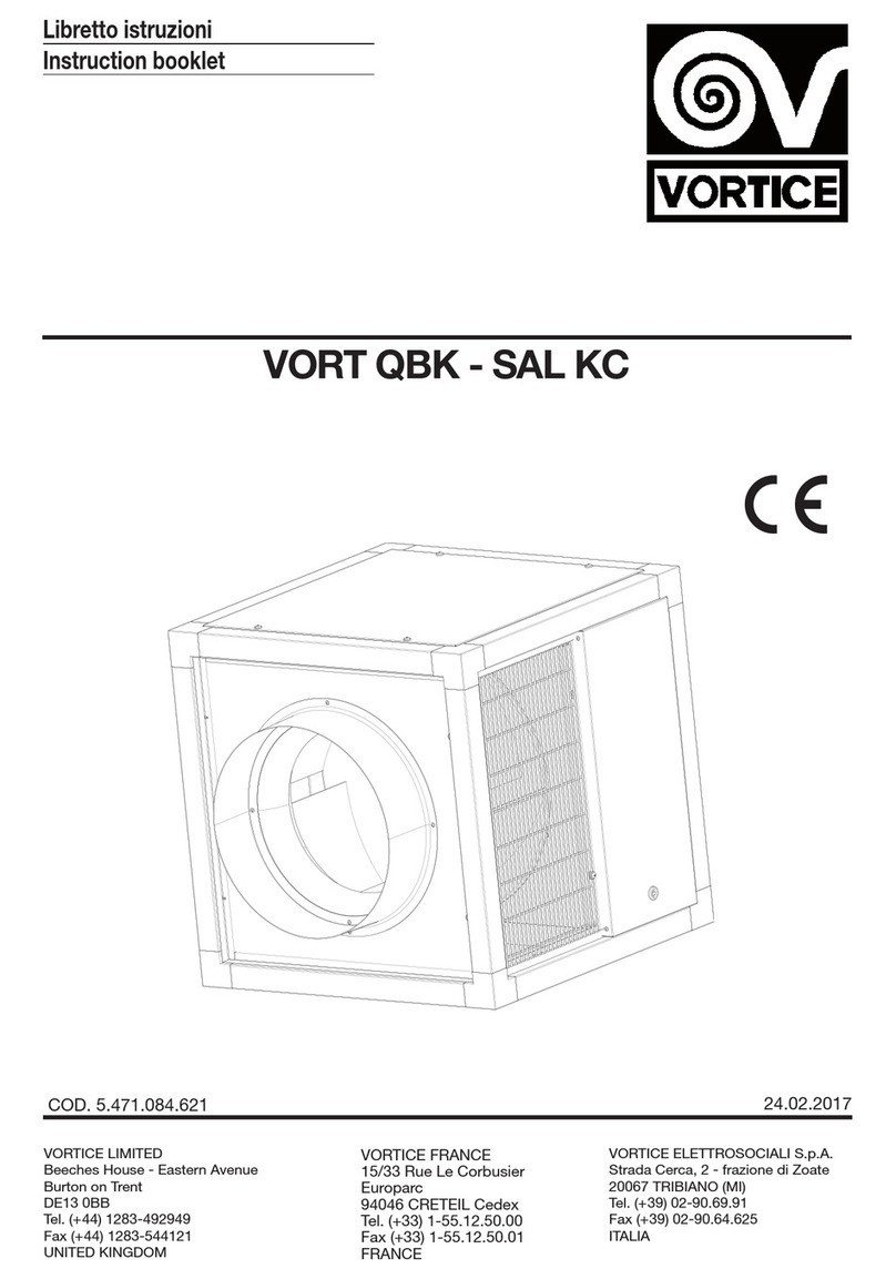 Vortice VORT QBK - SAL KC Series User manual
