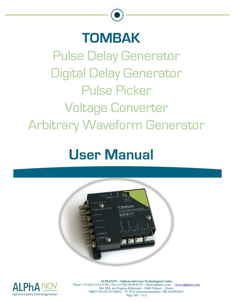 ALPhANOV TOMBAK user manual