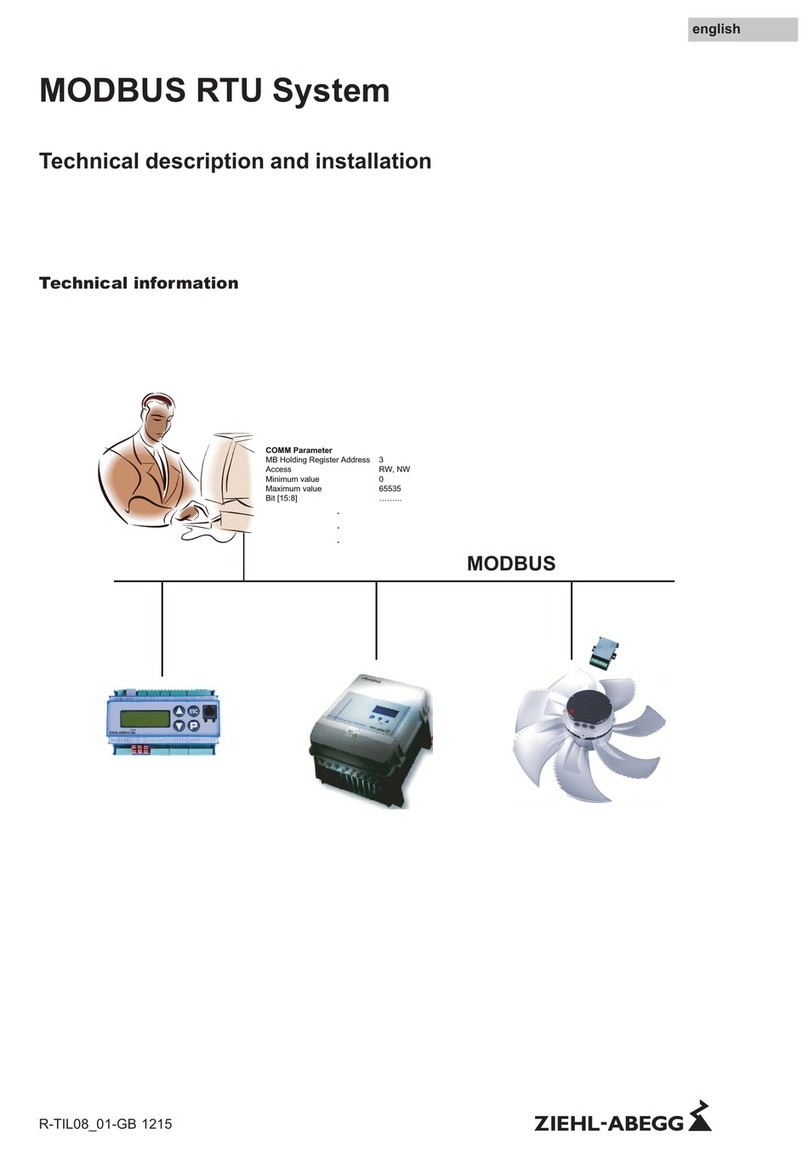ZIEHL-ABEGG MODBUS RTU System technical information