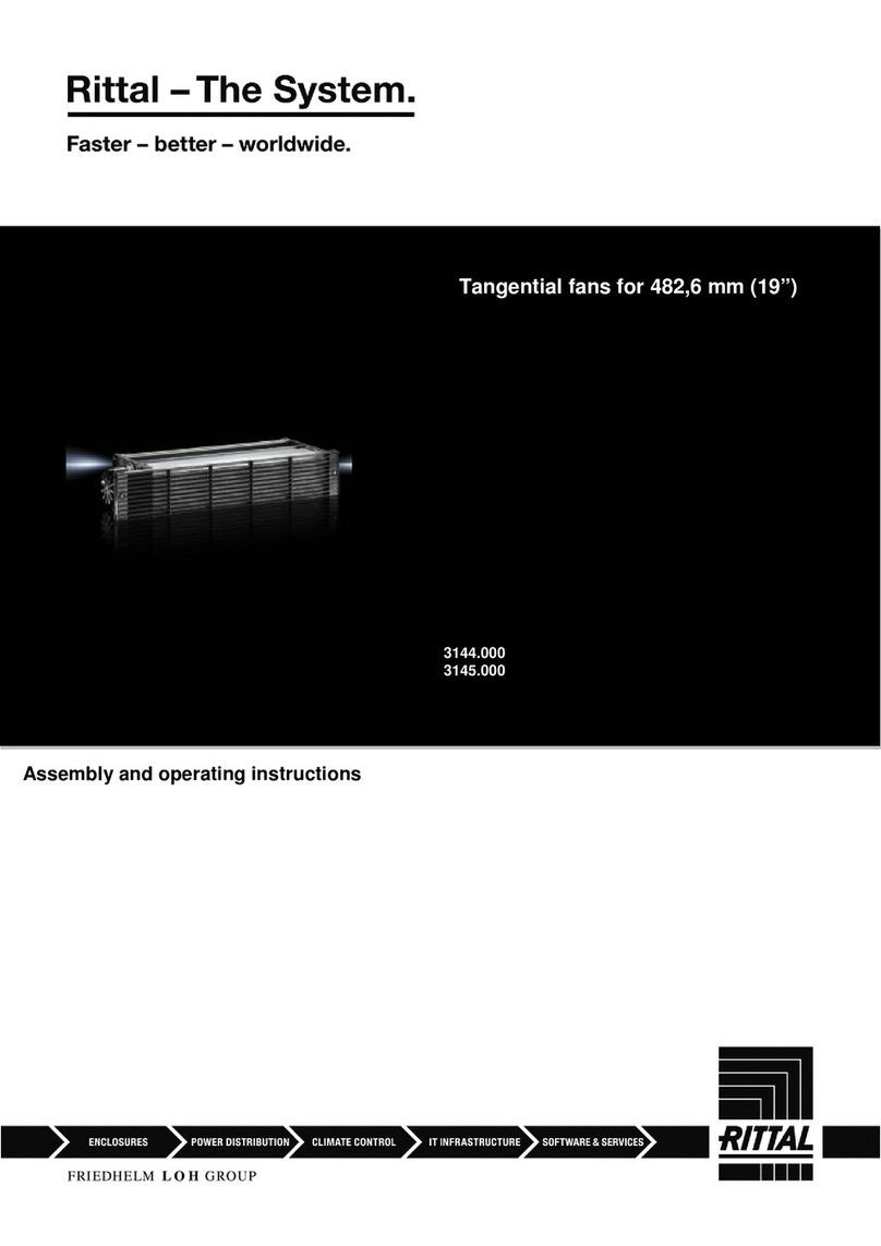 Rittal 3144.000 Assembly and operating instructions