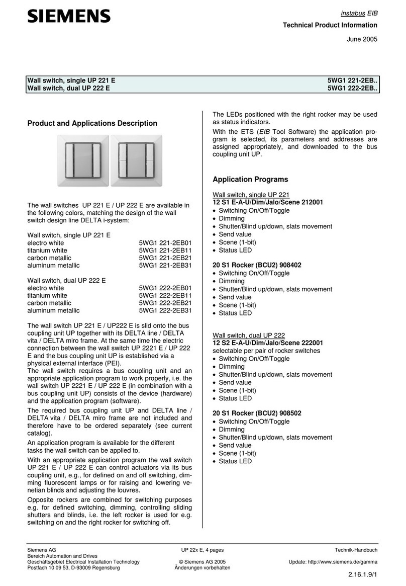 Siemens 5WG1 221-2EB Series User manual Siemens 5WG1 221-2EB Series User manual