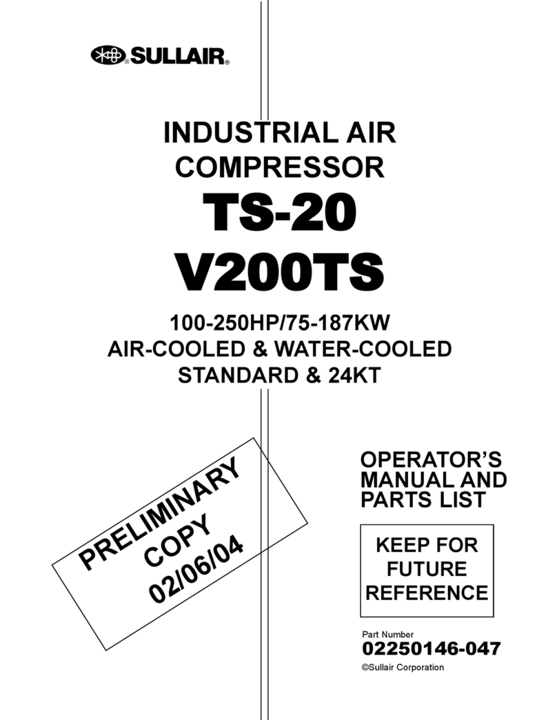 Sullair TS-20 Installation and maintenance instructions