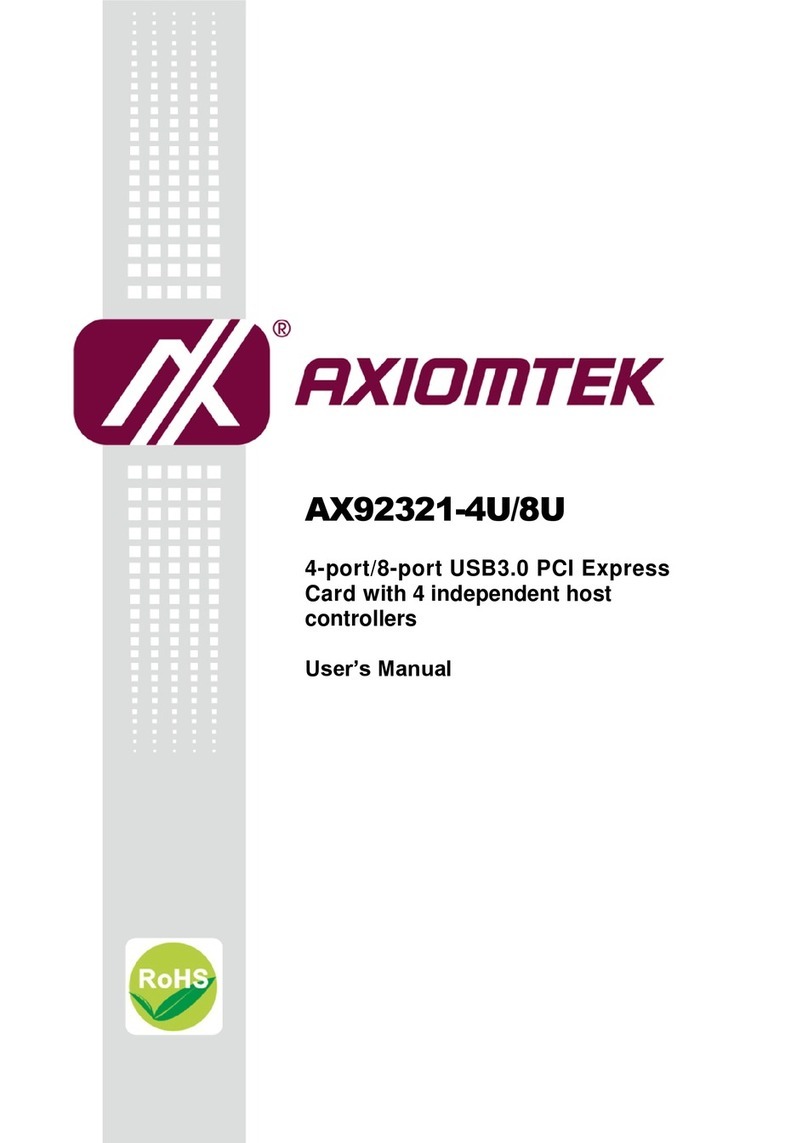 AXIOMTEK AX92321-4U User manual