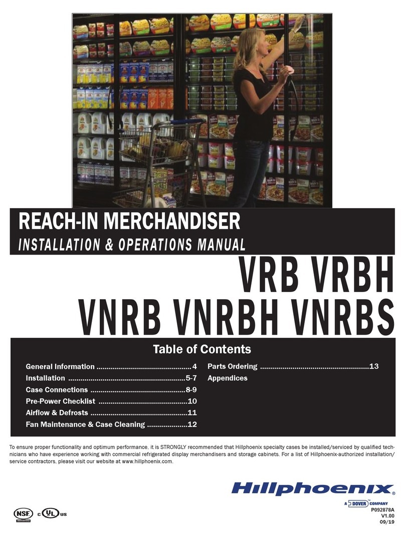 Hillphoenix VRBH Installation & operation manual