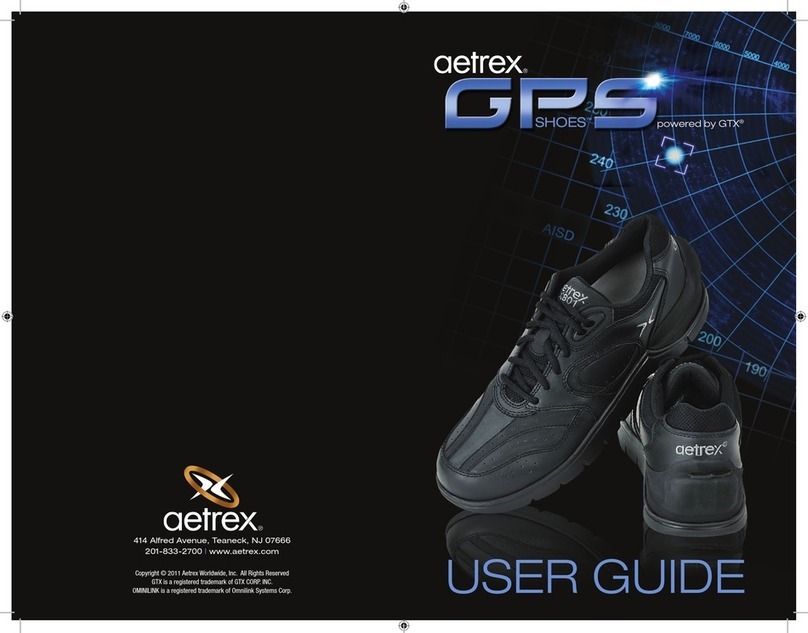 Aetrex GPS Shoes User manual