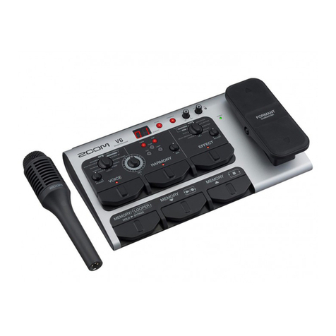 Zoom V6 User manual