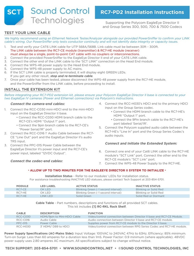 Sound Control Technologies RC7-PD2 installation instructions Sound Control Technologies RC7-PD2 installation instructions
