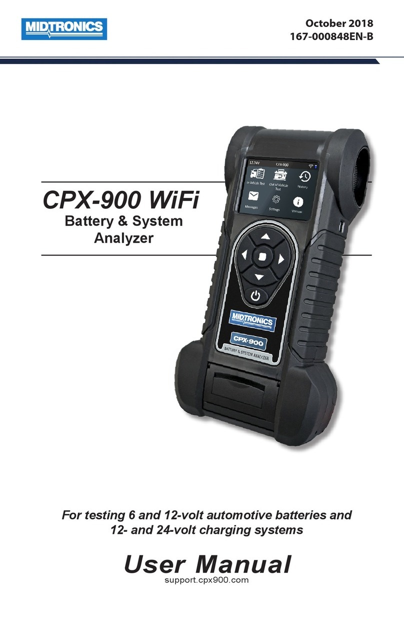 Midtronics CPX-900 WiFi User manual Midtronics CPX-900 WiFi User manual
