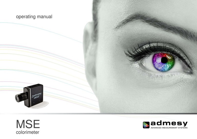 Admesy MSE Series operating manual