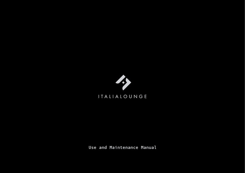 Italialounge SOFA Use and maintenance manual Italialounge SOFA Use and maintenance manual