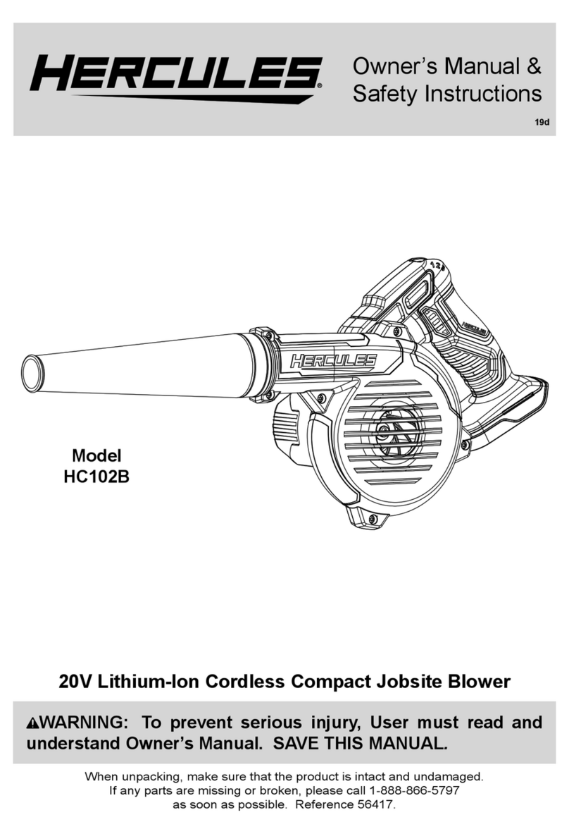 Hercules HC102B Owner's manual & safety instructions Hercules HC102B Owner's manual & safety instructions