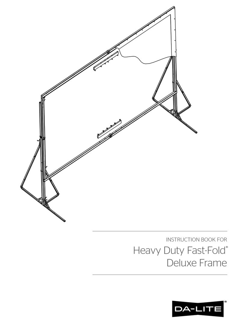 Da-Lite Heavy Duty Fast-Fold Deluxe Frame Instruction book