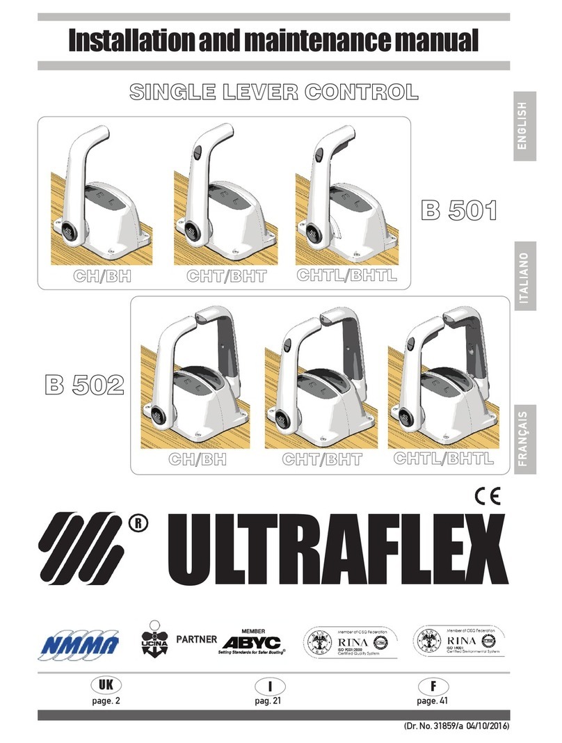 Ultraflex B 502 Installation and maintenance manual