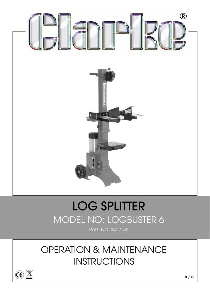 Clarke LOGBUSTER 6 Operation & maintenance instructions