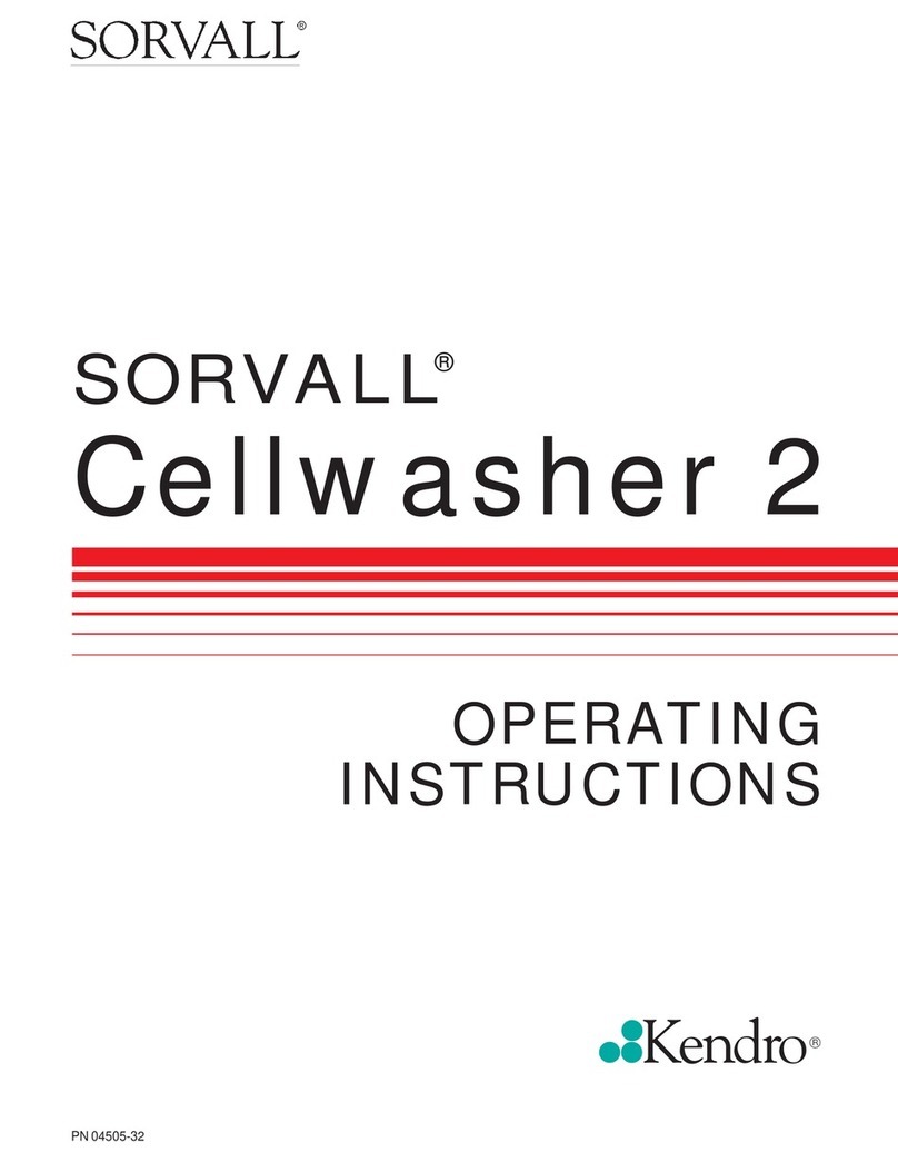 Kendro Sorvall Cellwasher 2 operating instructions