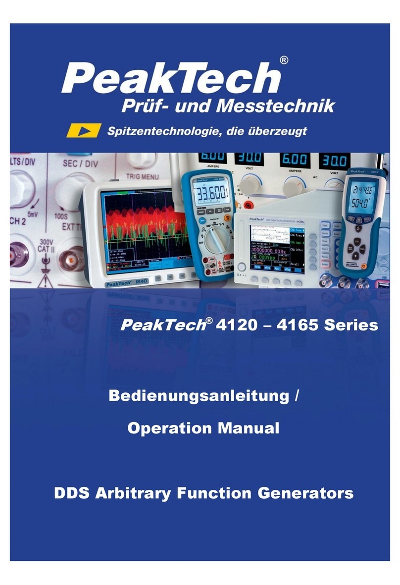 PeakTech 4120 Series Operation manual