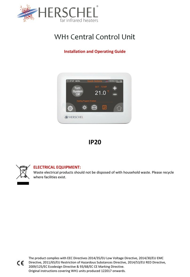 Herschel iQ WH1 Installation and operating guide