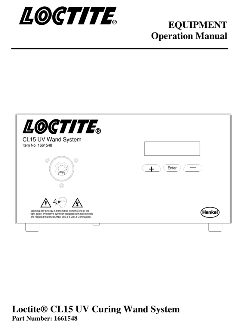 Loctite CL15 UV Operation manual