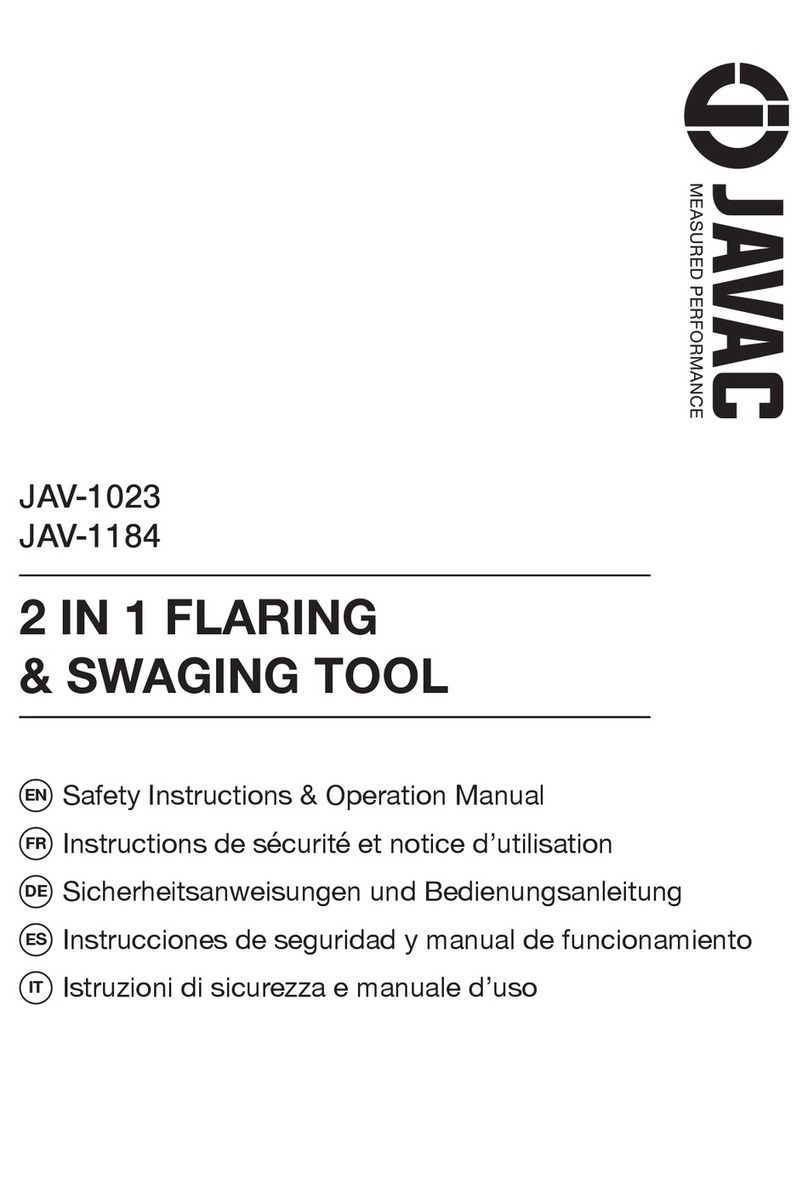 JAVAC JAV-1023 Operation and maintenance manual