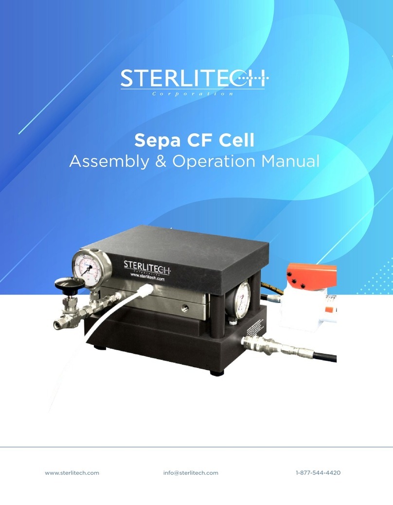 Sterlitech SEPA CF CELL Assembly & operation manual