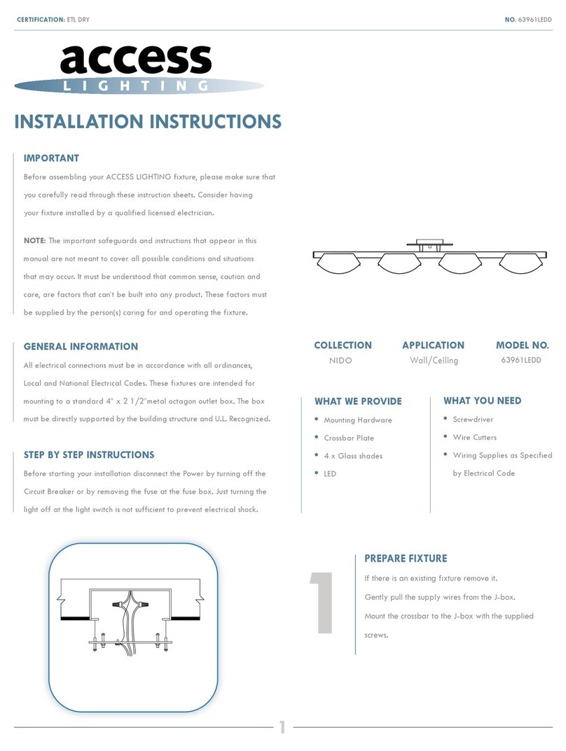 Access Lighting NIDO 63961LEDD User manual
