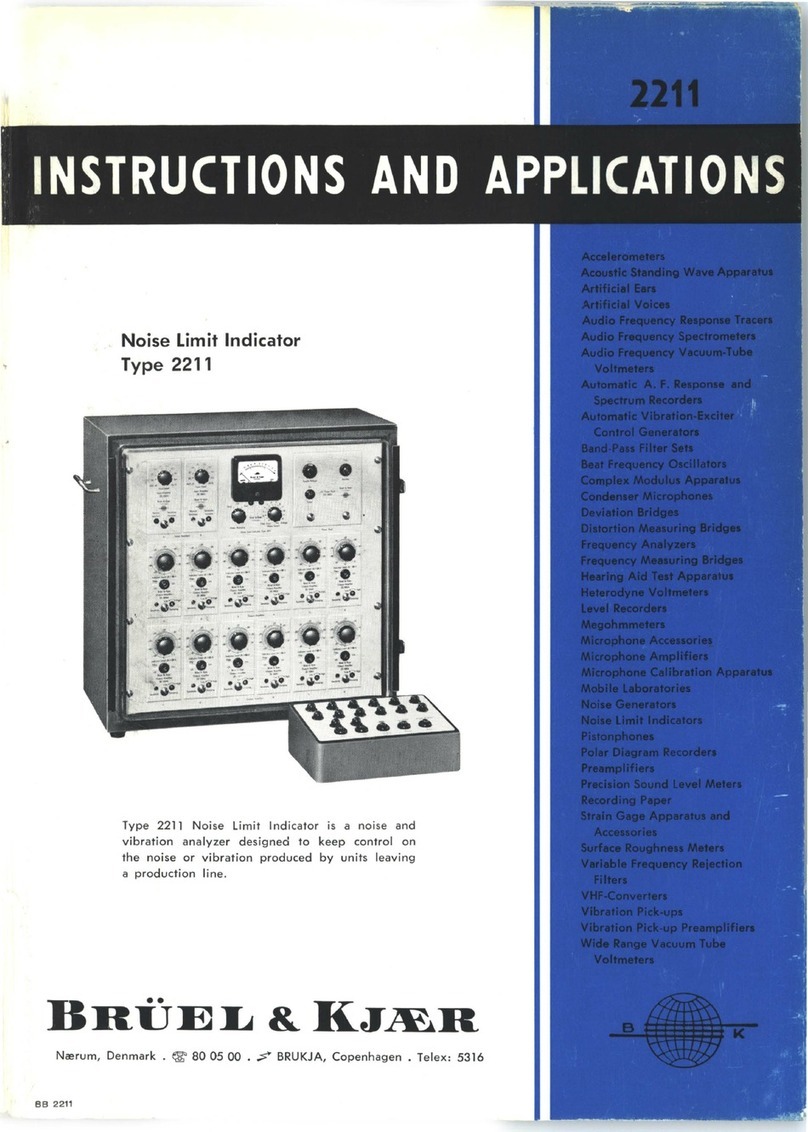 BRUEL & KJAER 2211 User guide