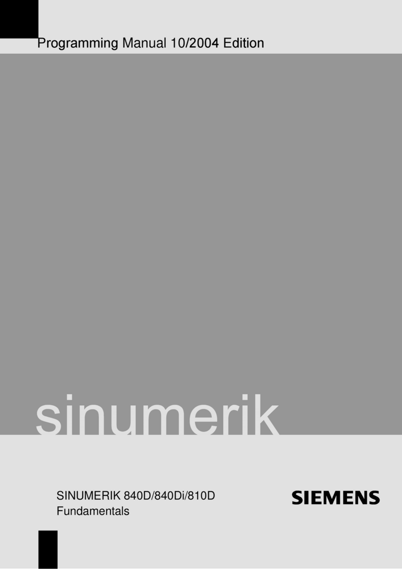 Siemens SINUMERIK 840DE Owner's manual