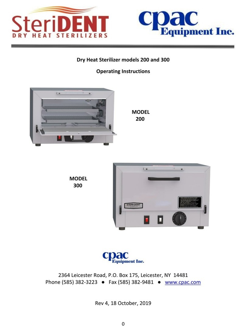 CPAC SteriDENT 300 operating instructions