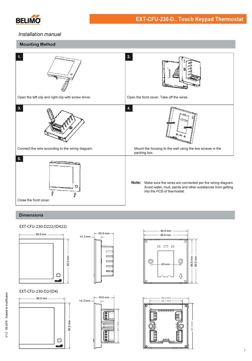Belimo EXT-CFU-230-D2 User manual