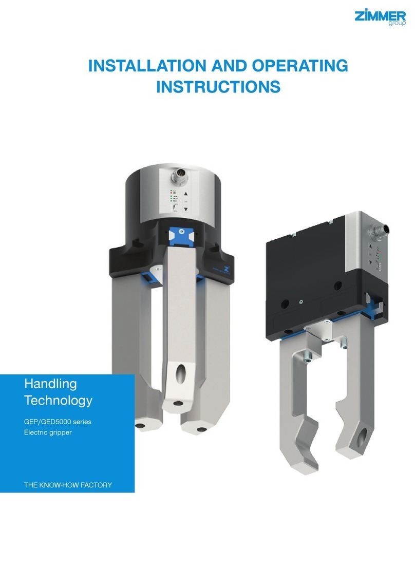 Zimmer GEP5000 Series Installation and operating instructions Zimmer GEP5000 Series Installation and operating instructions