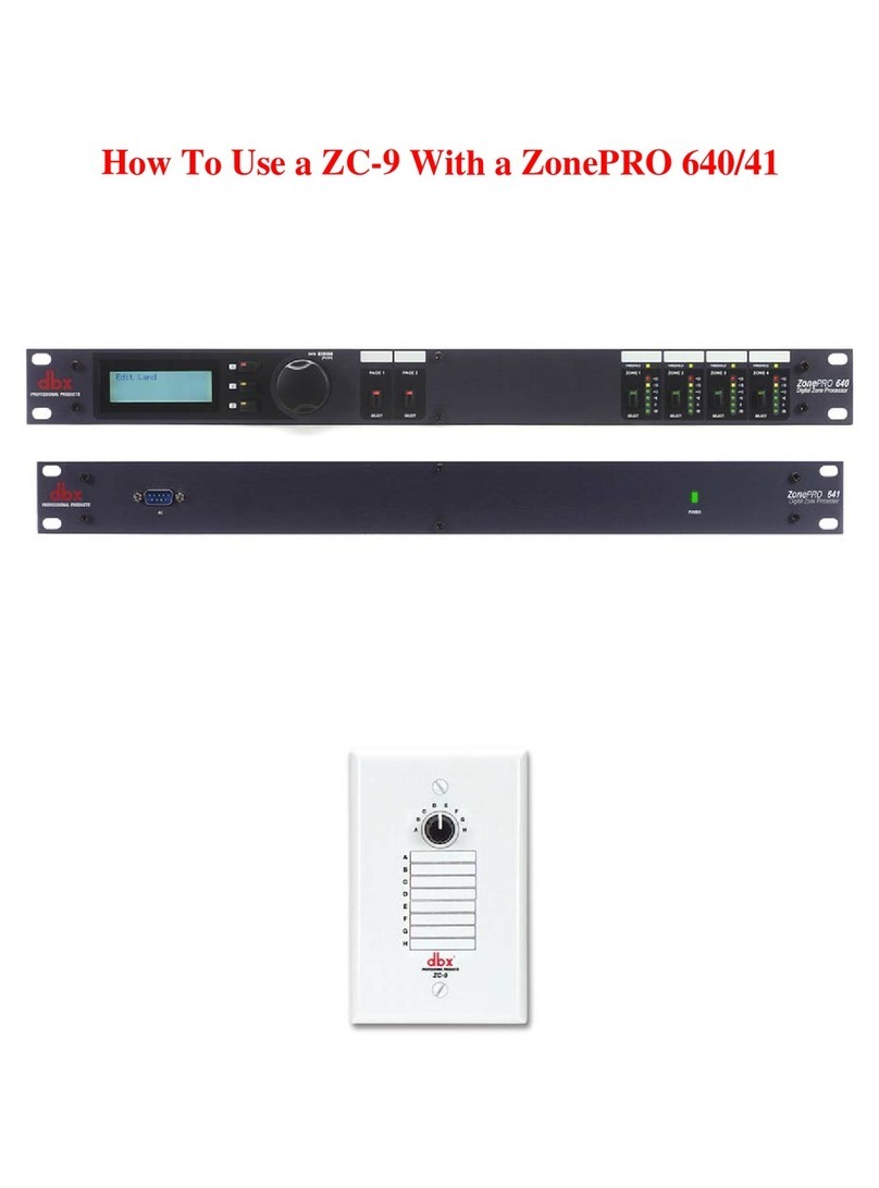 dbx ZC-9 How to use